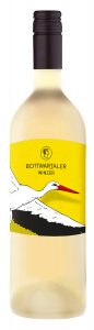 Die 2018er Weißwein Cuvée der Bottwartaler Winzer mit dem Storch auf dem Etikett