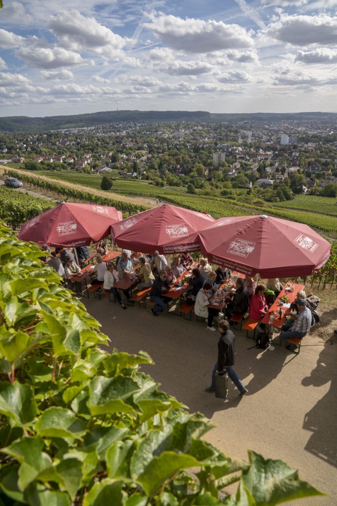 Der Ausblick beim Heilbronner Weinlesefest