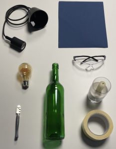 Materialliste DIY Weinflaschen Lampe Weinheimat
