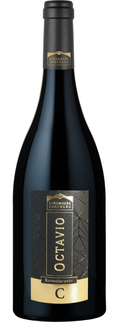 Festtagsweine, Flaschenansicht der 2018 Rotwein Cuvée trocken "Octavio" der Weingärtner Stromberg-Zabergäu