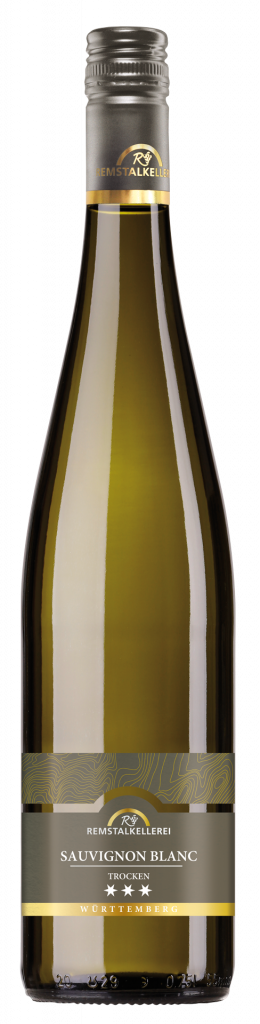 Aromasorten: Der 2021 Sauvignon Blanc *** der Remstalkellerei, Flschenansicht