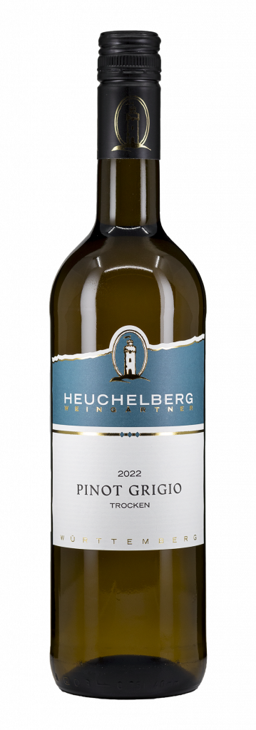 Flaschenansicht Pinot Grigio trocken der Heuchelberg Weingärtner