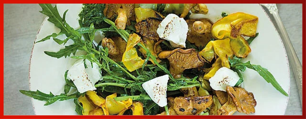 Pfifferling Zucchini Salat Rezept Weinheimat Blog