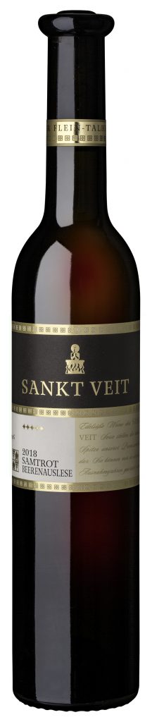 Flaschenabbildung der Samtrot Beerenauslese Sankt Veit, erfolgreich bei Meiningers Rotweinpreis
